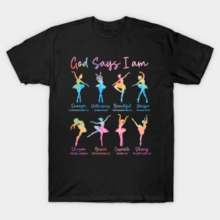 Christian Ballet Dancer Bible Verse T-Shirt